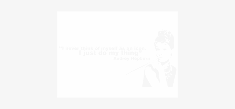 Audrey Hepburn Icon Quote, transparent png download
