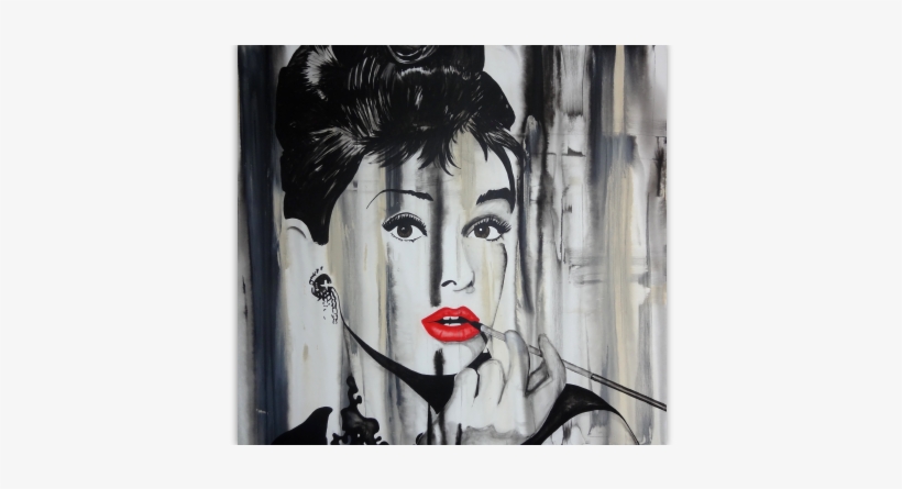 Audrey Hepburn - Modern Art, transparent png download