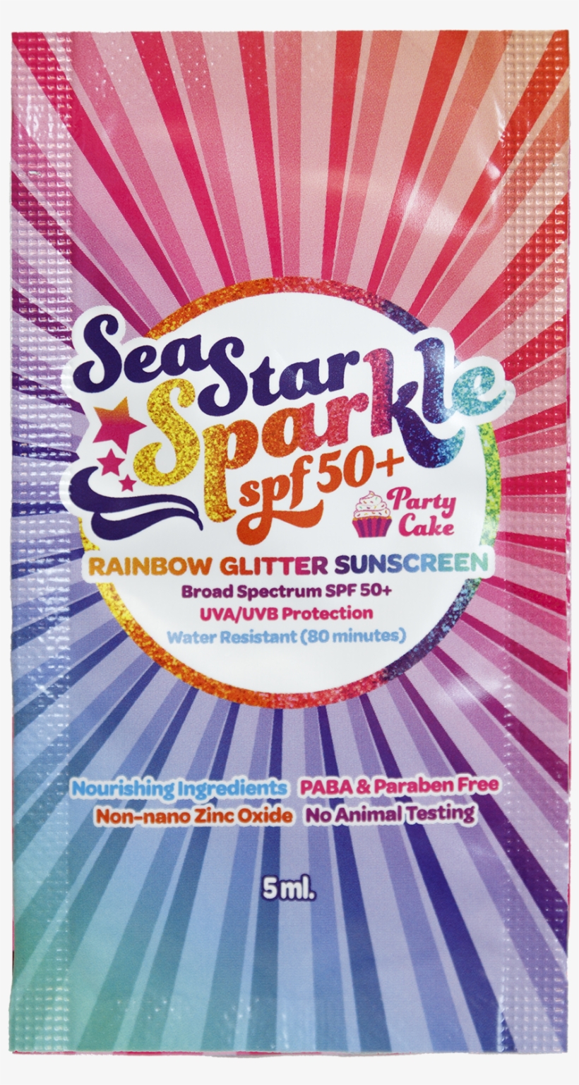 Seastar Sparkle Spf 50 Travel Packets - Rainbow Shops, transparent png download