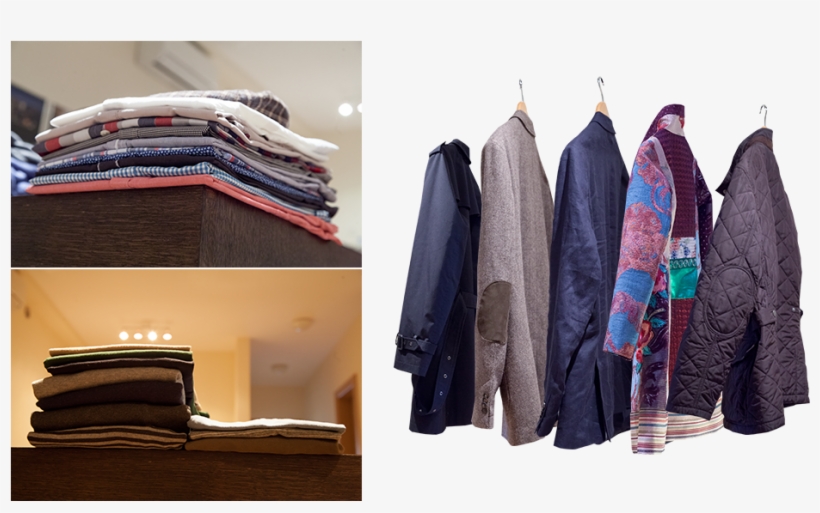 Photos Of Folded Clothes And Clothes On Hangers - Clothing, transparent png download