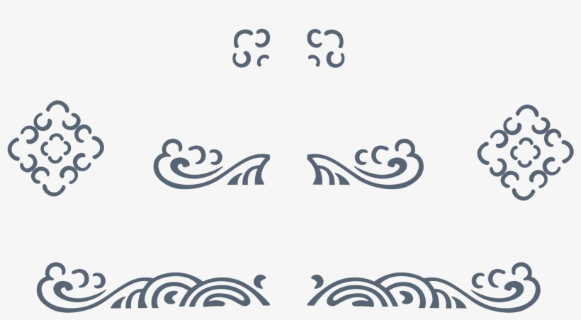 Create Elegant "art Nouveau" Borders By Assembling - Art Nouveau Elements Vector, transparent png download