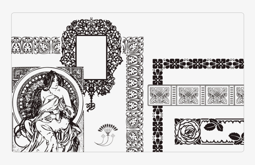 Art Nouveau Decorations - Adieu A Ce Qui Vient C - Trade Paperback, transparent png download