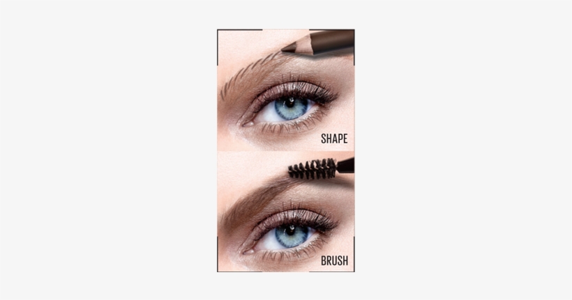 Build Your Best Brow - Maybelline Eye Studio Brow Precise ™ Fiber Volumizer, transparent png download