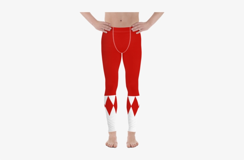Red Ranger Grappling Spats - Leggings, transparent png download
