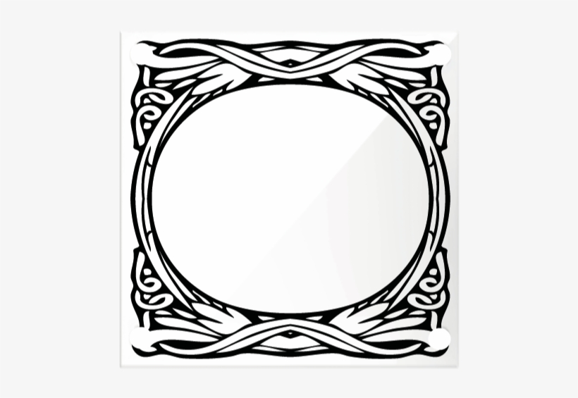French Enamel House Number Sign "art Nouveau"- White - Art Nouveau, transparent png download