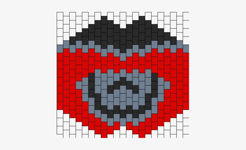 Red Power Ranger Kandi Mask - Power Ranger Kandi Mask Pattern, transparent png download