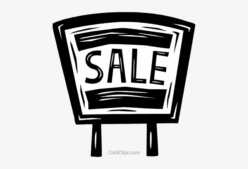 For Sale Sign Royalty Free Vector Clip Art Illustration - Marketing, transparent png download