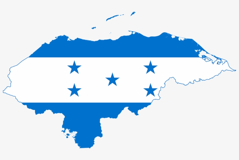 Honduran Elections A Tug Of War Between Elite And Democratic - Honduras Map With Flag, transparent png download