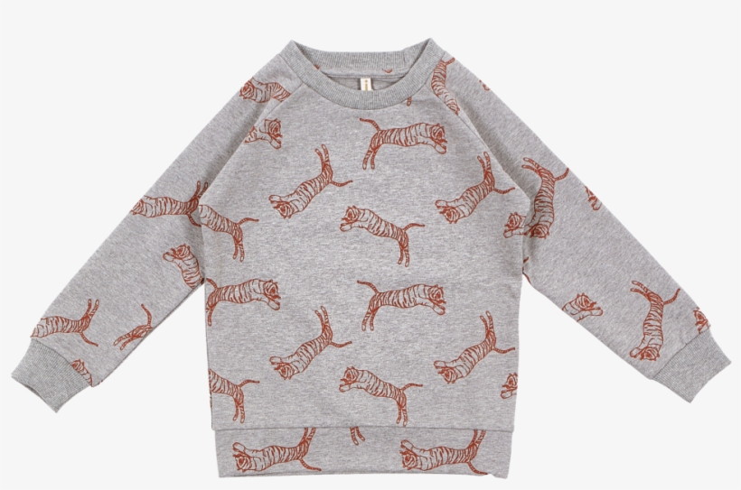 Iglo Indi Crew Sweat Jumping Tiger - Jacket, transparent png download