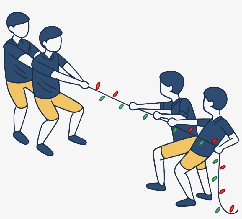 Christmas Light Tug Of War - Christmas Day, transparent png download