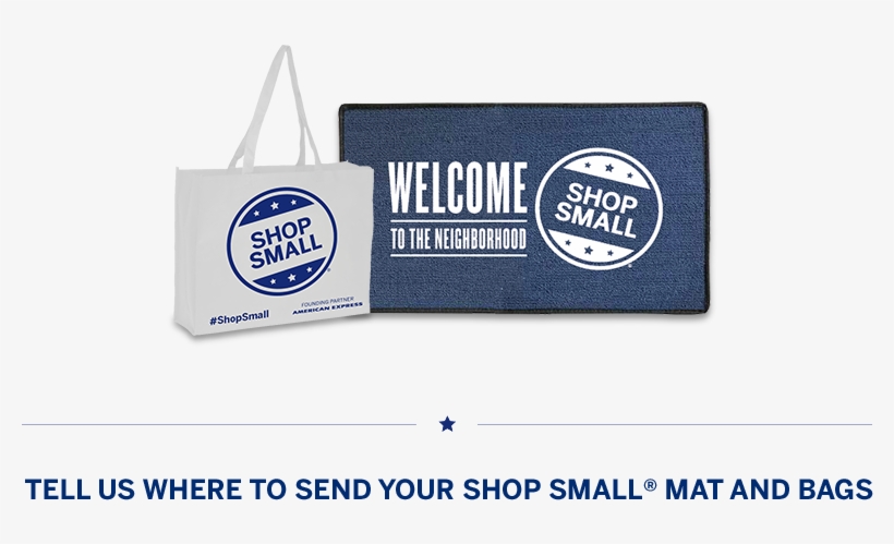 Free Shop Small Welcome Mat And 20 Reusable Shopping - Small Business Saturday 2011, transparent png download