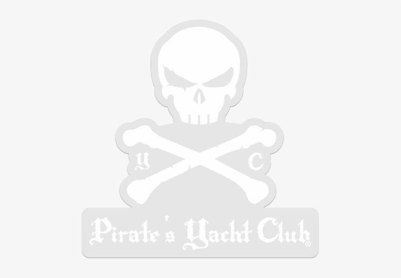 "skull & Crossbones" Sticker White - Pirates' Gold, transparent png download
