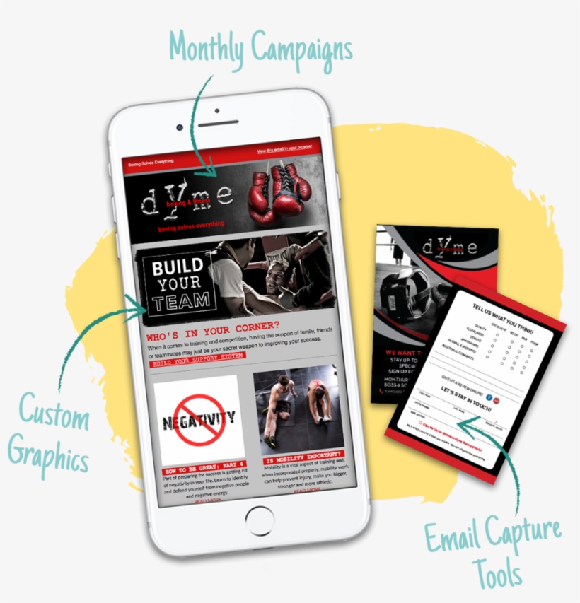 An Example Of Local Boxing Studio's Email Marketing - Welcomemat Services Inc., transparent png download