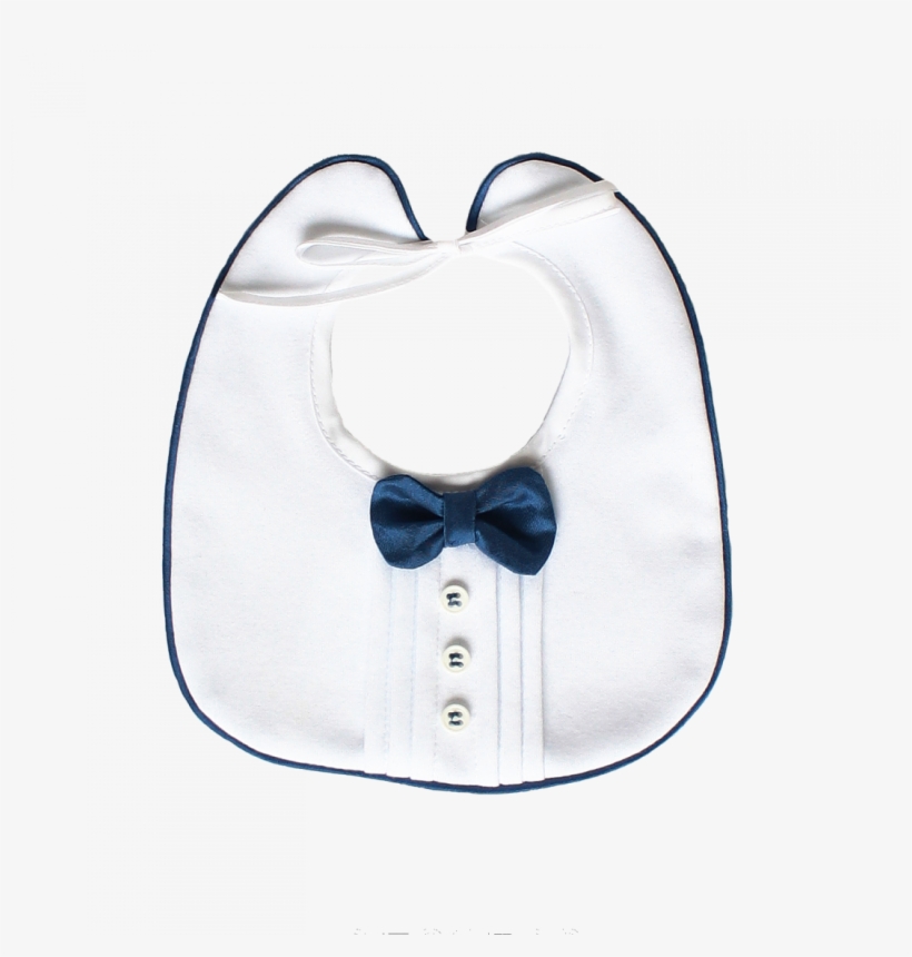 White Bib With Blue Bow-tie - Sleep Mask, transparent png download