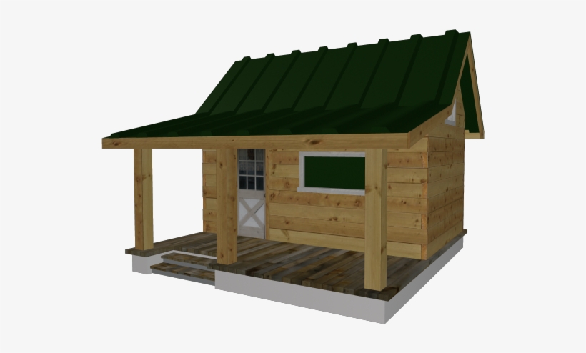 Cabin White Angle2 0b - Log Cabin, transparent png download