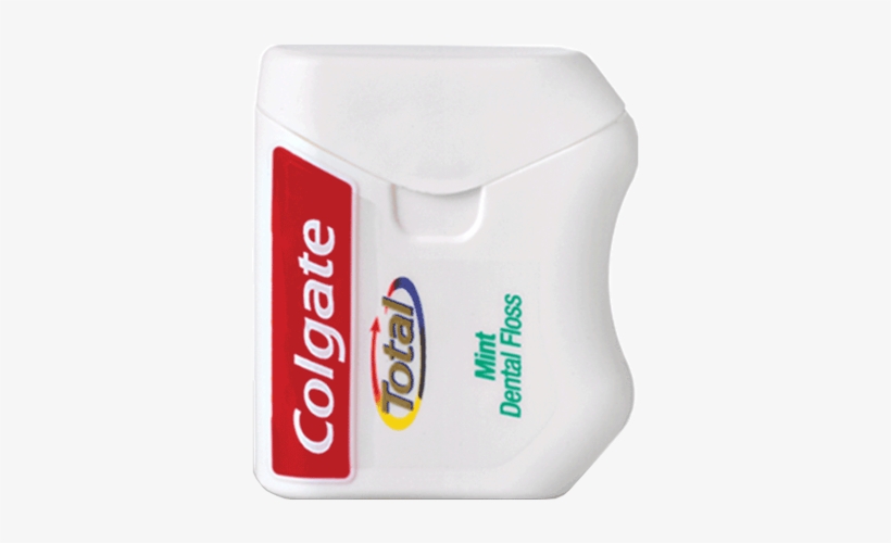 Colgate Total Mint Floss - Colgate Total Waxed Dental Floss, transparent png download