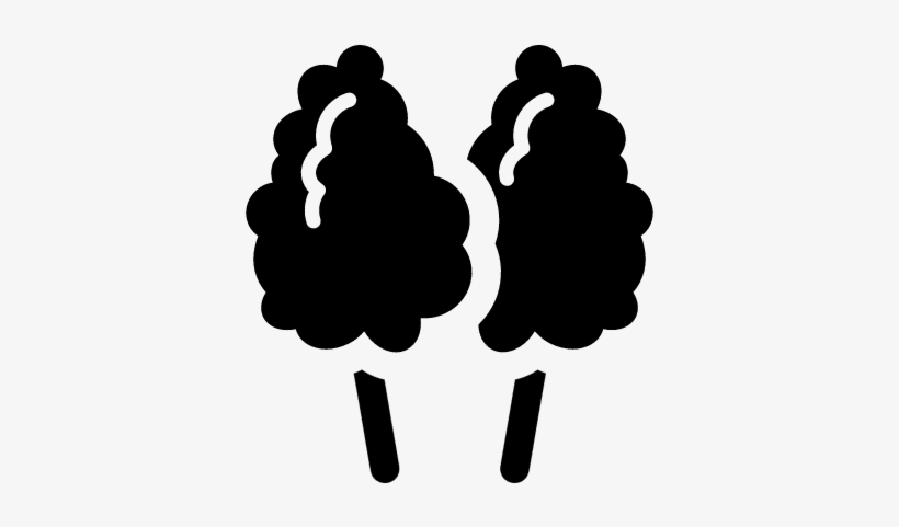 Candy Floss Vector - Cotton Candy Silhouette, transparent png download