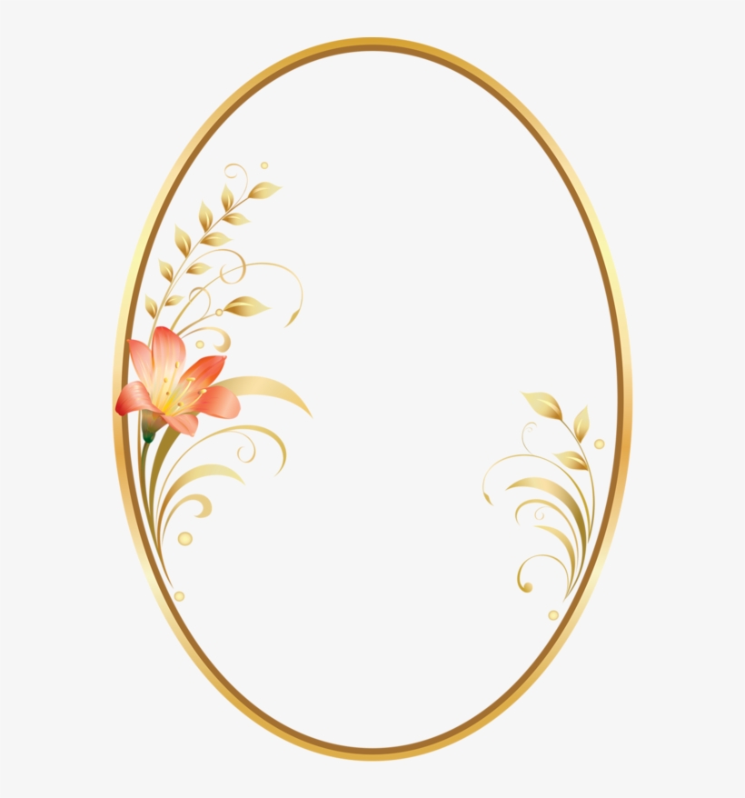 Journal Paper, Parchment Craft - Oval Photo Frame Free Transparent Design Clip Art, transparent png download