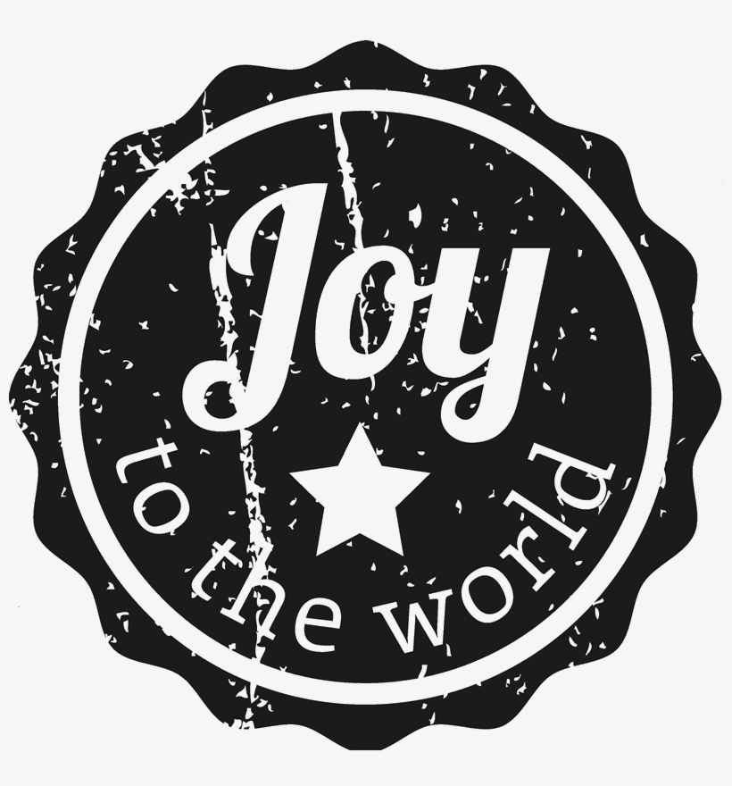 Joy To The World Christmas Stamp - Emblem, transparent png download