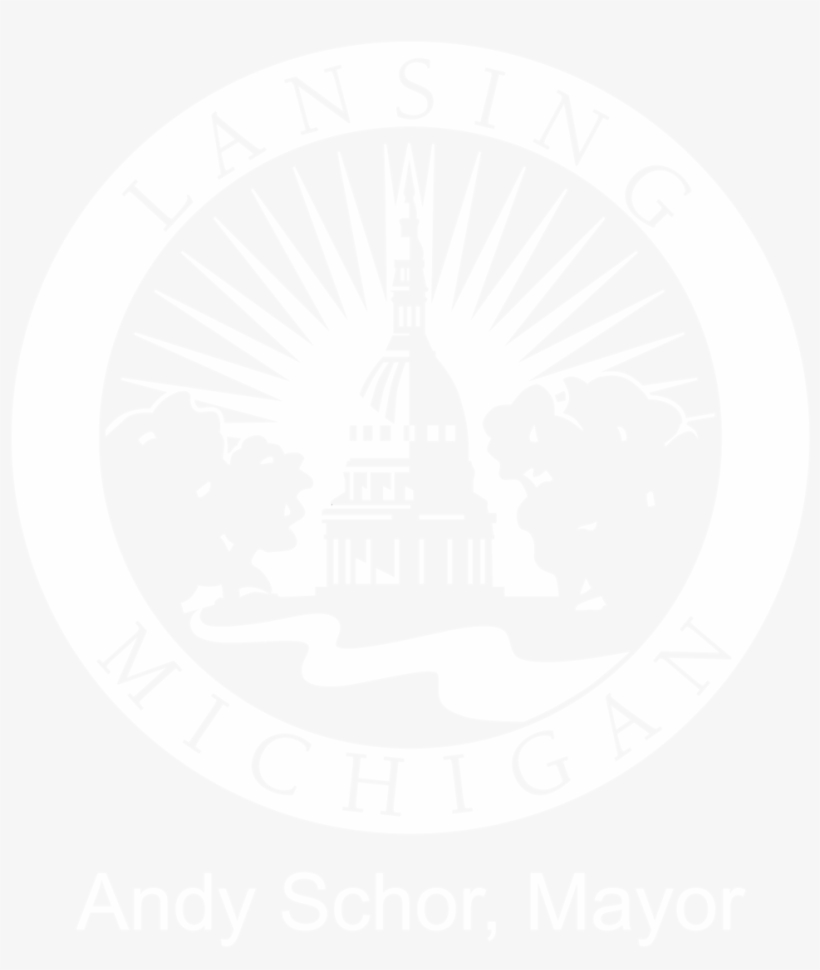 Cityoflansinglogo Andyschor White Large - Samsung Logo White Png, transparent png download