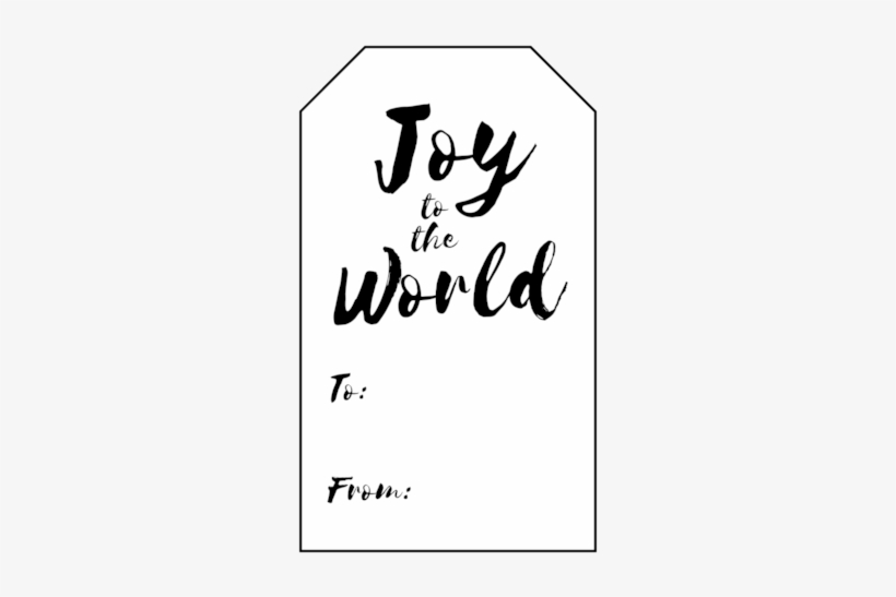 "joy To The World" Gift Tag Labels - Every Day I Loved You [book], transparent png download