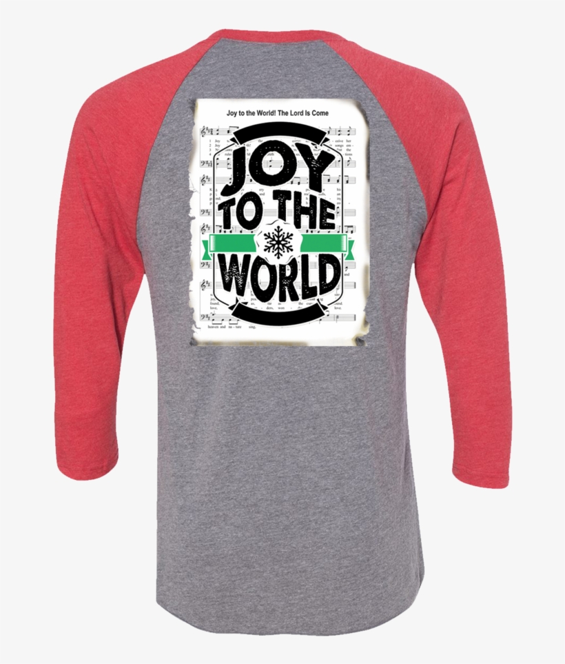 "joy To The World" Raglan - Long-sleeved T-shirt, transparent png download