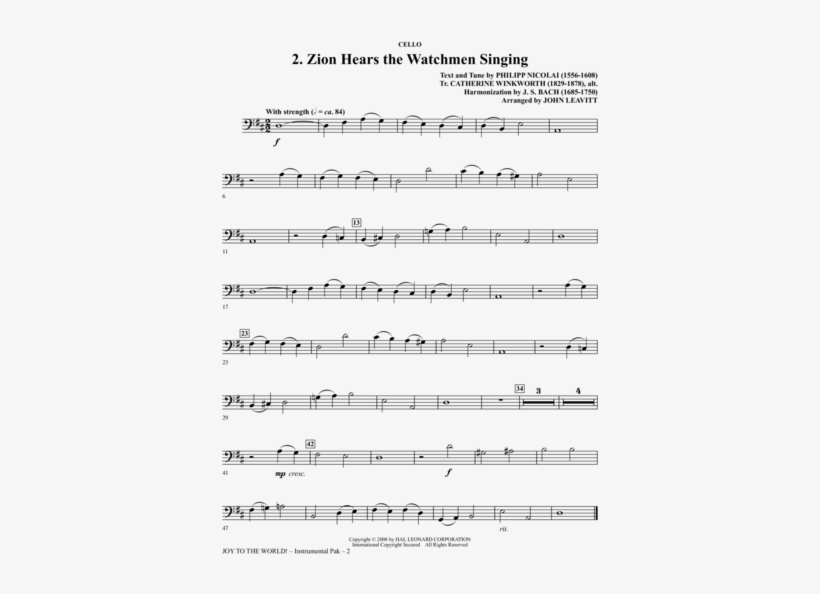 Joy To The World - Sheet Music, transparent png download