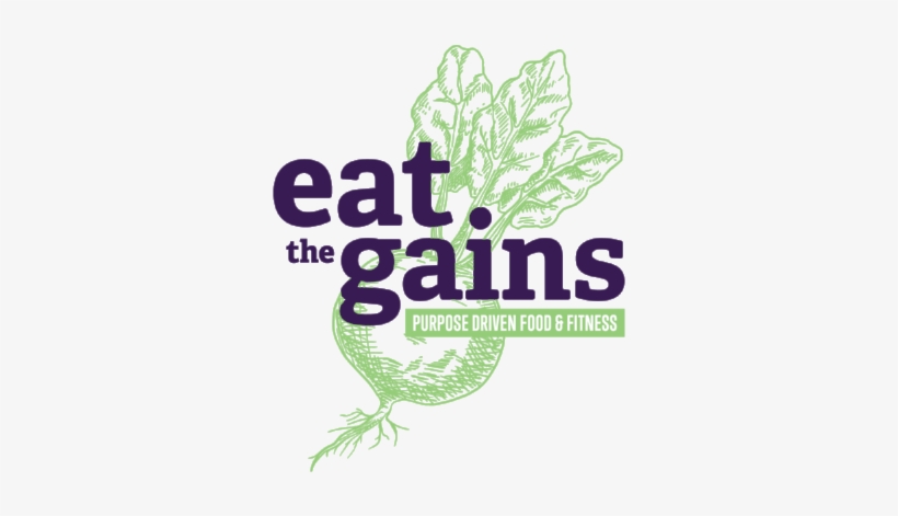 Eatgains Logo Wtag Nobk - Meal Preparation, transparent png download