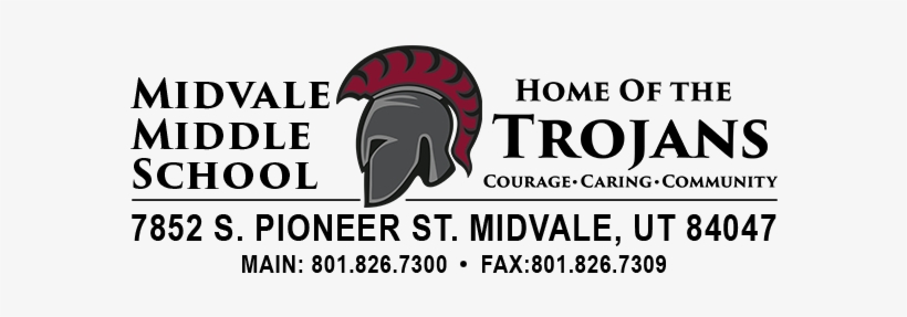 Trojan Masthead 091818 - Midvale Middle School, transparent png download