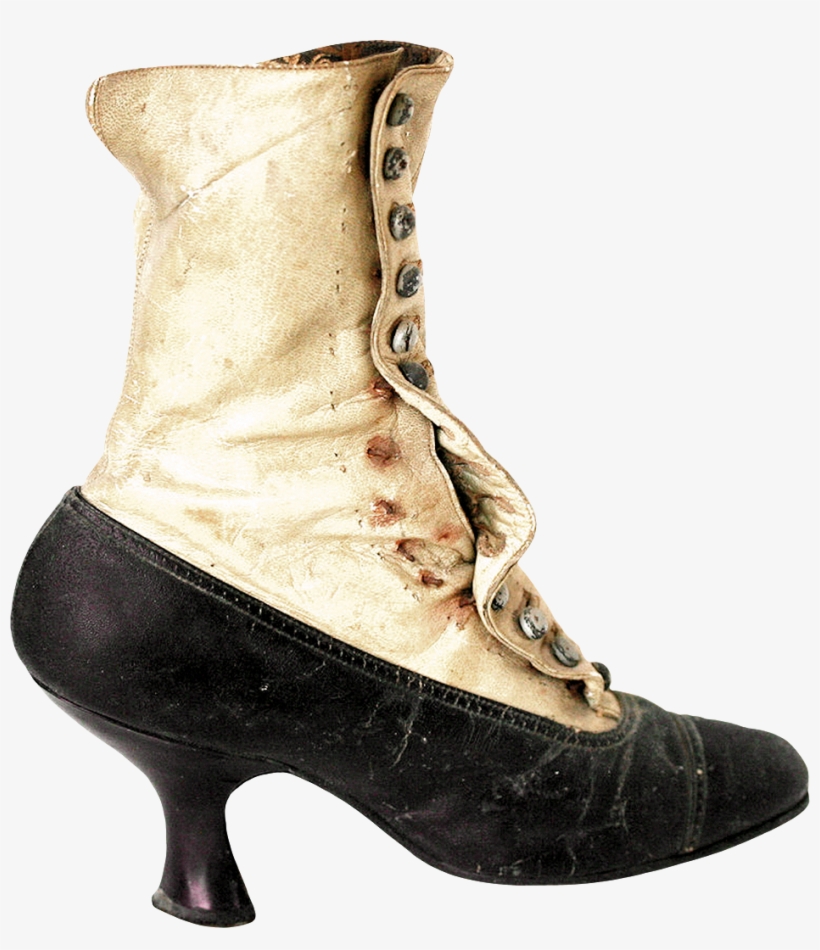 Boot Png Transparent Images Png All, Suede Button Detail - Vintage Shoe Png Transparent, transparent png download