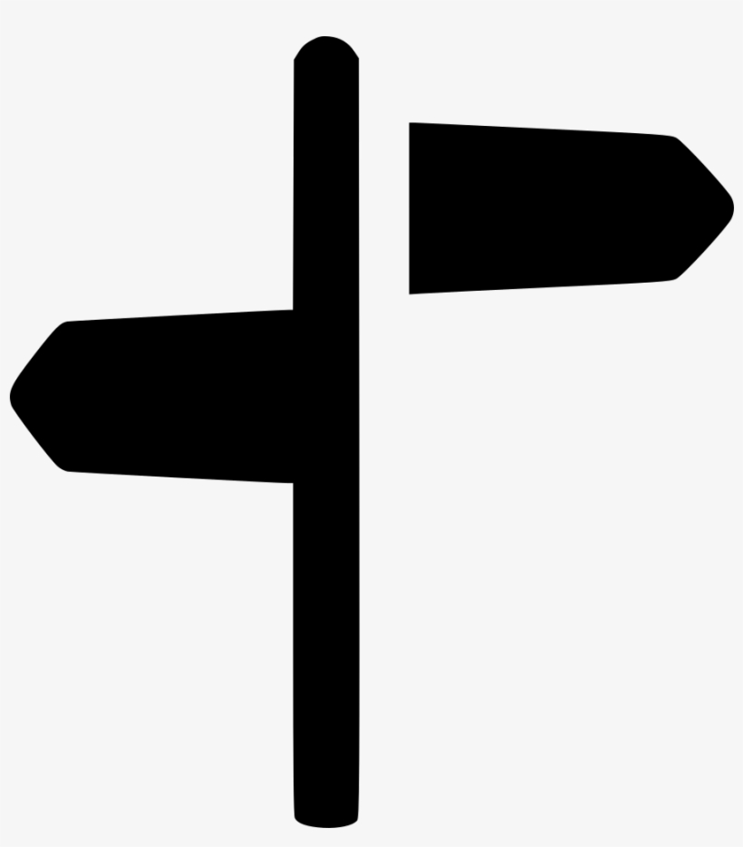 Guidepost Arrow Direction Signpost Route Comments - Route Icon Png White, transparent png download