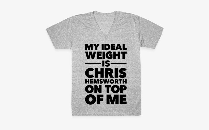 Ideal Weight V-neck Tee Shirt - Perfect Ocd, transparent png download