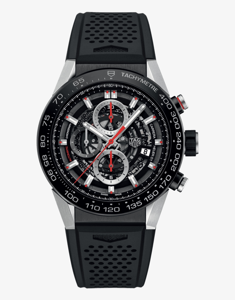 Tag Heuer Carrera Calibre Heuer 01 Automatic Chronograph - Tag Heuer Carrera Car2a1w.ba0703, transparent png download
