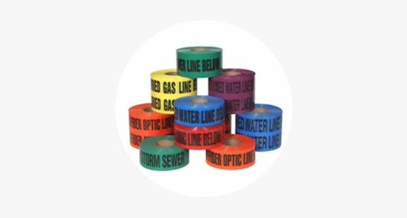 Stack Of Different Warning Tapes - Detectable Tape, transparent png download