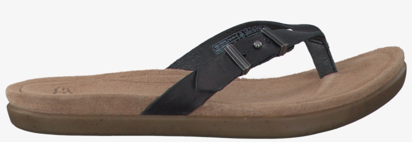 Zwarte Ugg Slippers - Schwarze Ugg Zehentrenner Sela, transparent png download