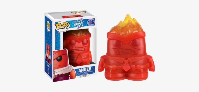 Inside Out Funko Pop Anger - Inside Out Pop, transparent png download