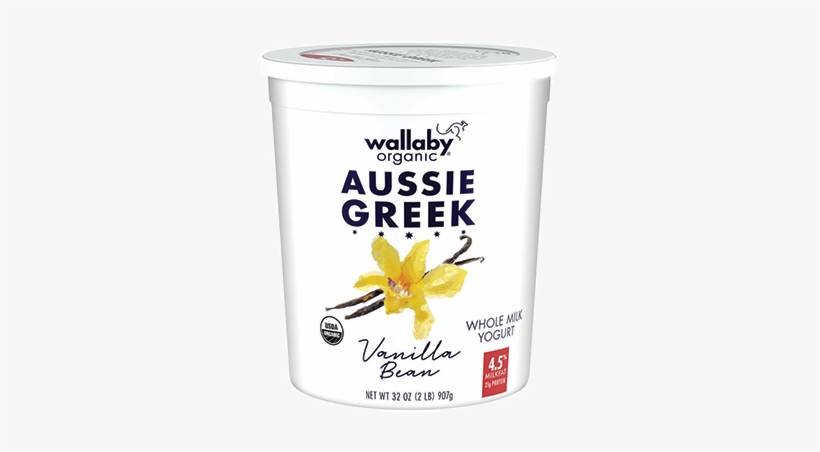 Greek Wm Vanilla Bean 32oz - Wallaby Yogurt, transparent png download