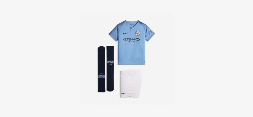 Manchester City Home Kit - Manchester City Kids 2018, transparent png download