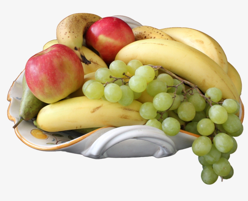 Fruit, Bowl, Png, Banana, Apple, Grape, Pear, Food - Position Pour Avoir Un Garçon, transparent png download