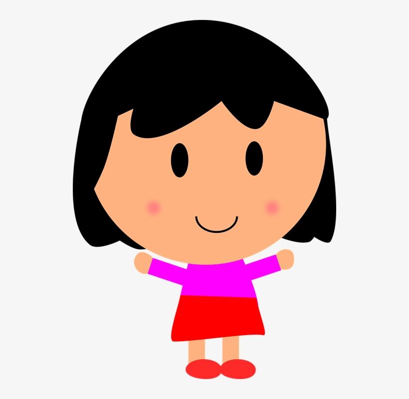 Girl Cartoon Clip Art, transparent png download