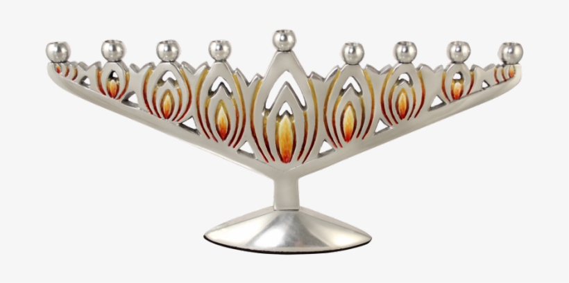 Art Deco Flame Menora - Quest Art Deco Flame Menorah, transparent png download