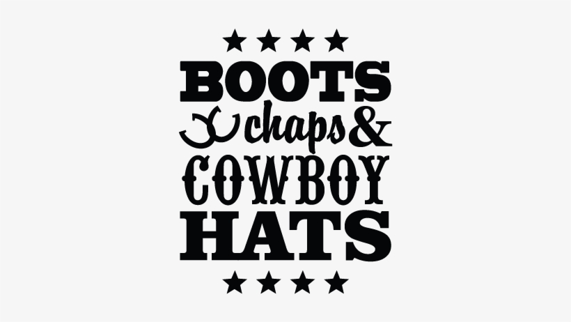 Boots Chaps Hats Wall Quotes™ Decal - Accoutrements Cowboy Adhesive Bandages, transparent png download
