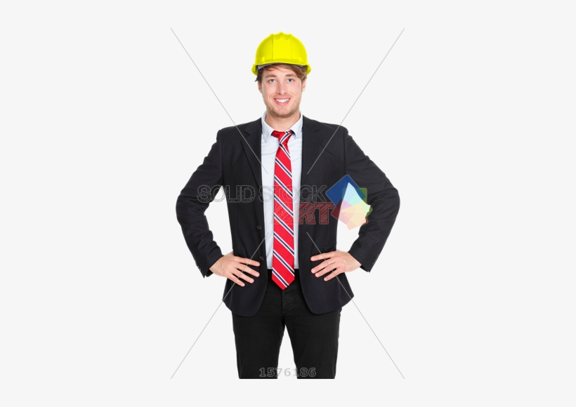 Stock Photo Of Handsome Brunet Asian Architect With - Architect, transparent png download