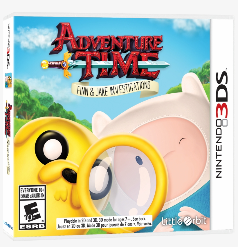 Adventure Time Finn And Jake Investigations - Adventure Time Finn And Jake Investigations 3ds Cover, transparent png download