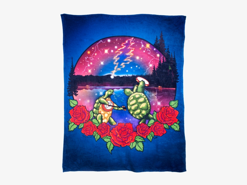 Grateful Dead Terrapin Lake Coral Fleece Blanket - Grateful Dead Terrapin Art, transparent png download