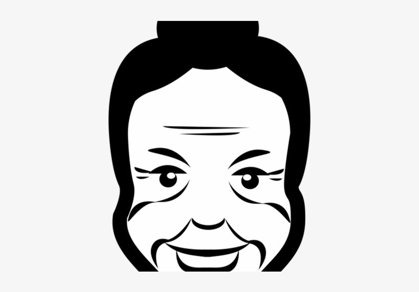 Download Woman Face Vector Source - Old Woman Face Clipart Black And ...