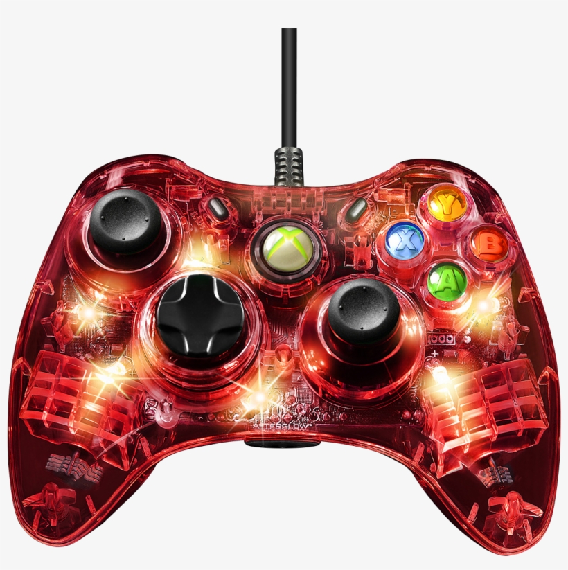 Afterglow Red Light - Green Afterglow Xbox Controller, transparent png download