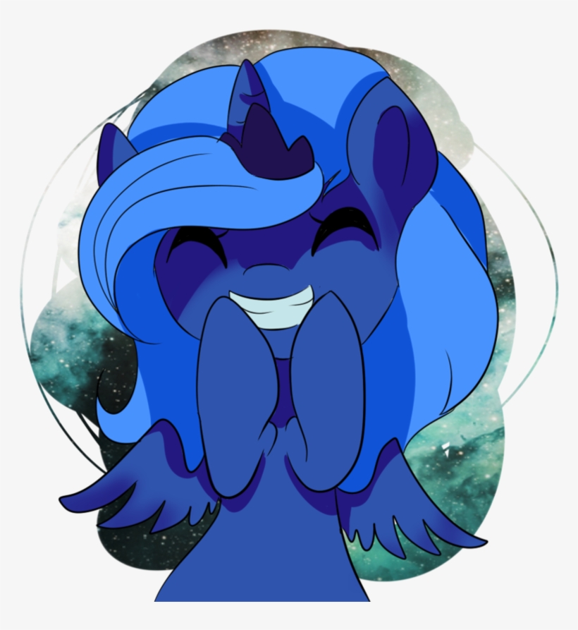 Fikakorv, Cute, Eyes Closed, Grin, Princess Luna, S1 - Portable Network Graphics, transparent png download