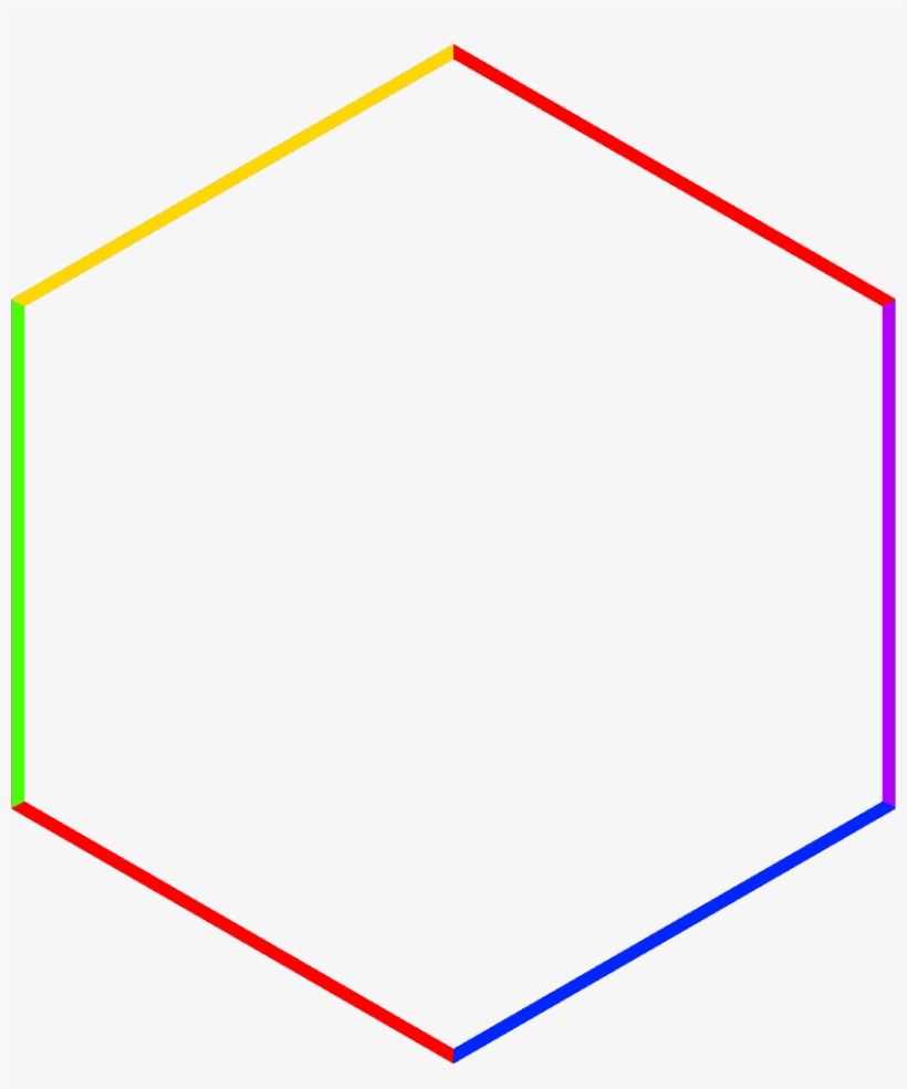 Image As Example Colored Hexagon - Symmetry, transparent png download