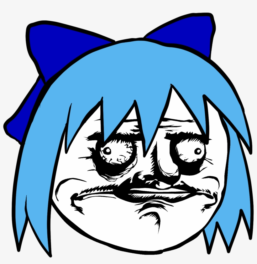 Me Gusta Cirno - Me Gusta Face, transparent png download